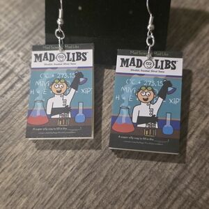 Mad Libs Science Earrings